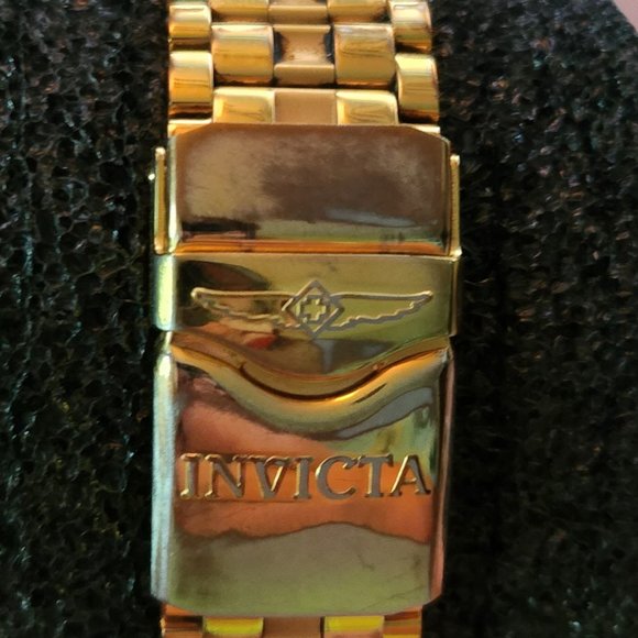 Invicta Reserve Women's Bolt Zeus Gold Tone Chrono Watch & Divers Case - Picture 6 of 11